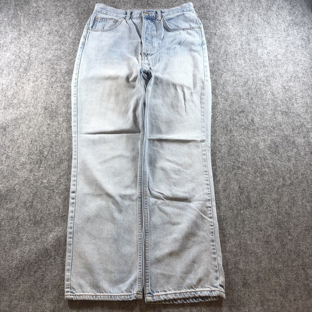 Topshop Jeans Womens 13 W31 L30 Wide Leg High Rise Denim Pants 90s Y2K